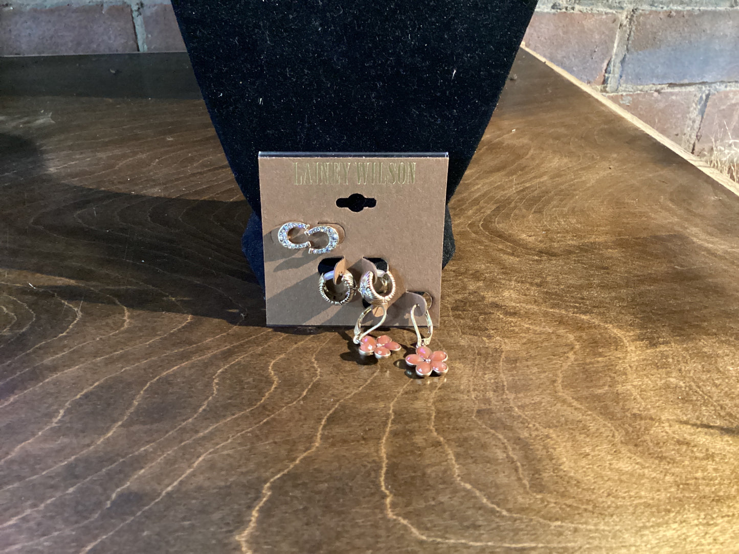 Lainey Wilson 3 pair Earrings