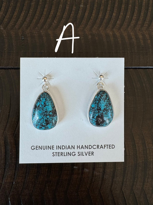 Authentic Dallas Turquoise Earrings