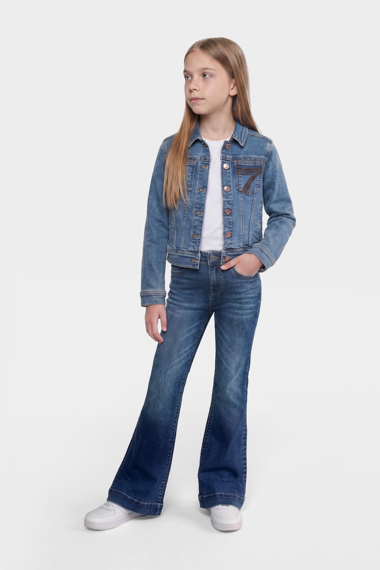 7 for All Mankind Mini Dojo Girls Lake Blue
