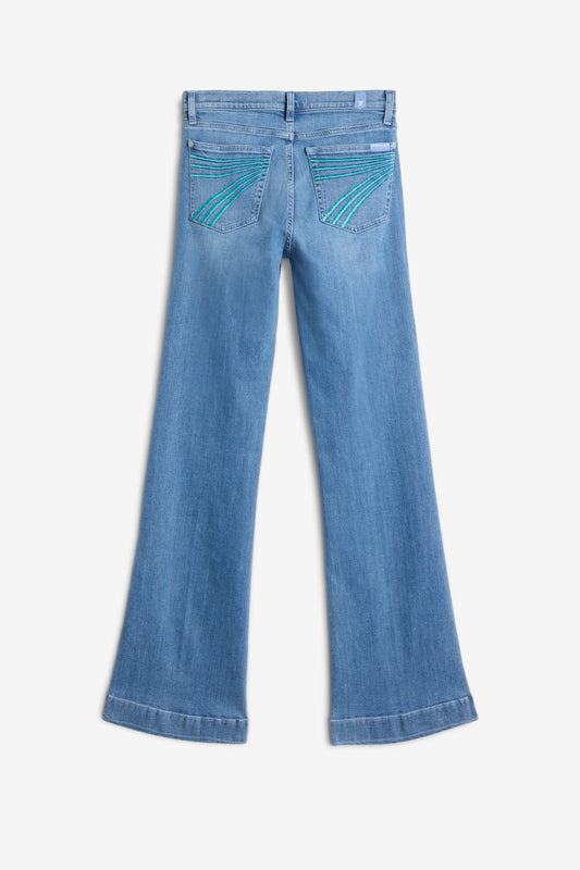 7 For All Mankind Dojo Iceflow Turquoise