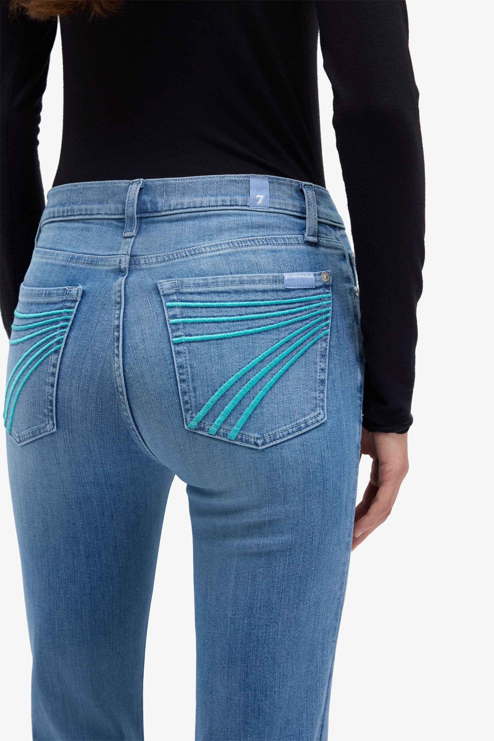 7 For All Mankind Dojo Iceflow Turquoise – Wiseman's Western