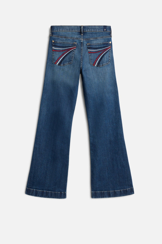 7 For All Mankind Dojo Royalty Red White Blue