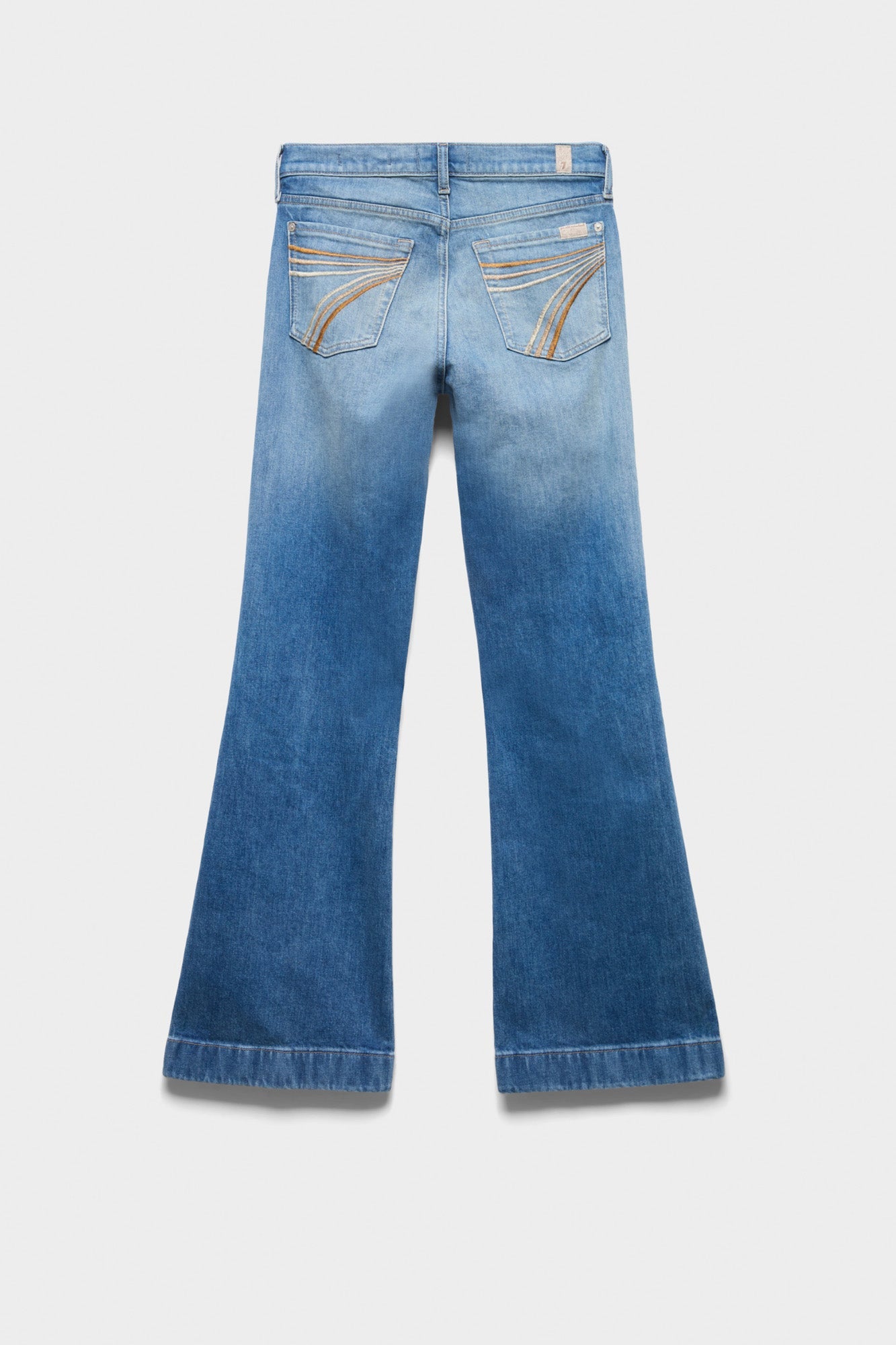 7 For All Mankind Blue Haze Silver & Gold