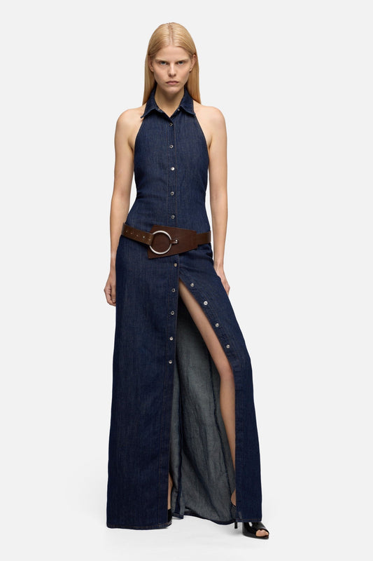 7 for All Mankind Halter Maxi Dress