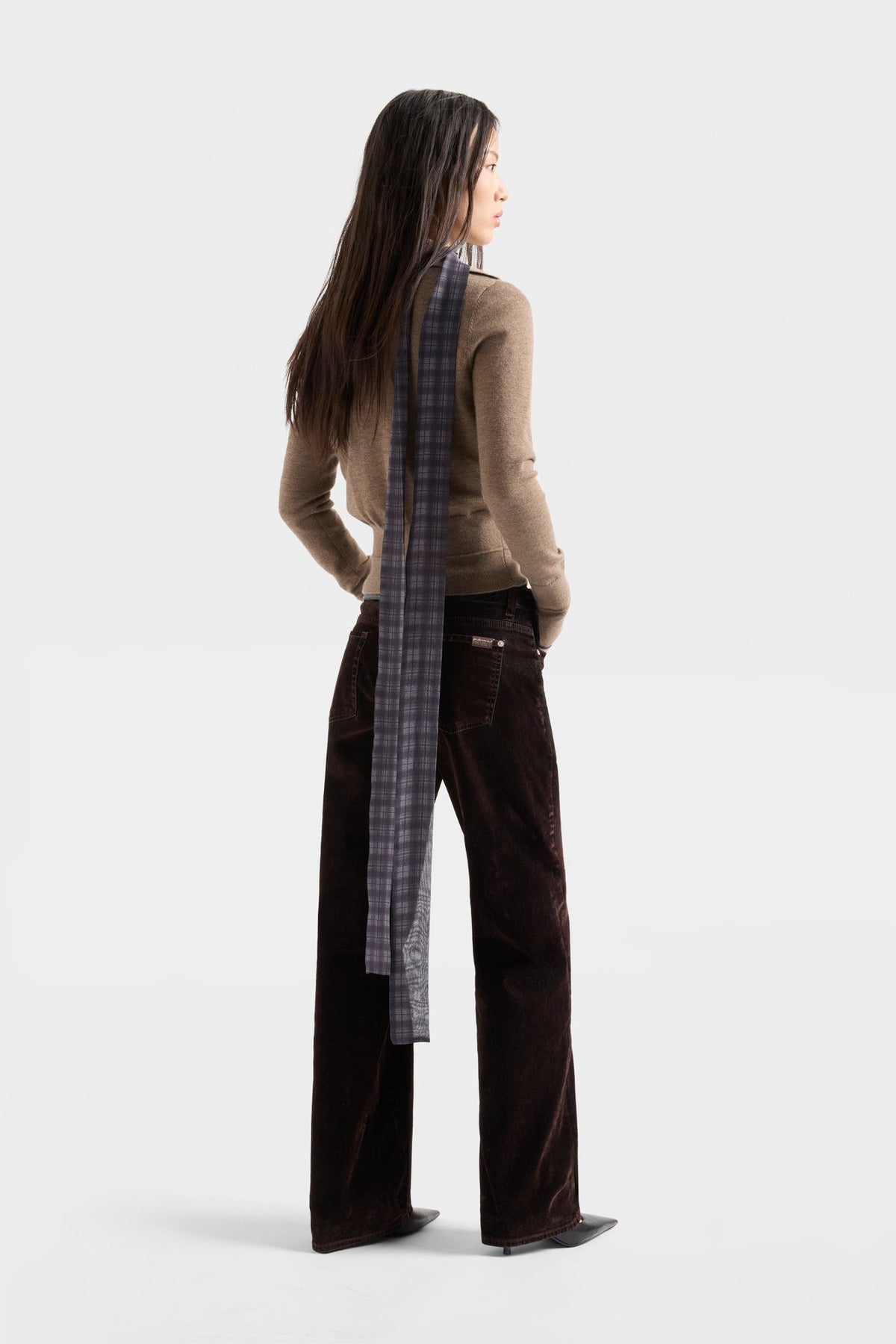 7 For All Mankind Flock Brown Jeans