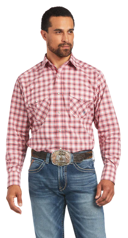 Ariat Men's Pro Series Forrest Stretch Classic Fit Snap Up Long Sleeve Shirt