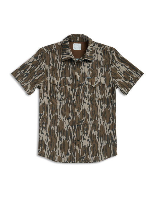 Tecovas Performance Western Snap Bottomland Camo