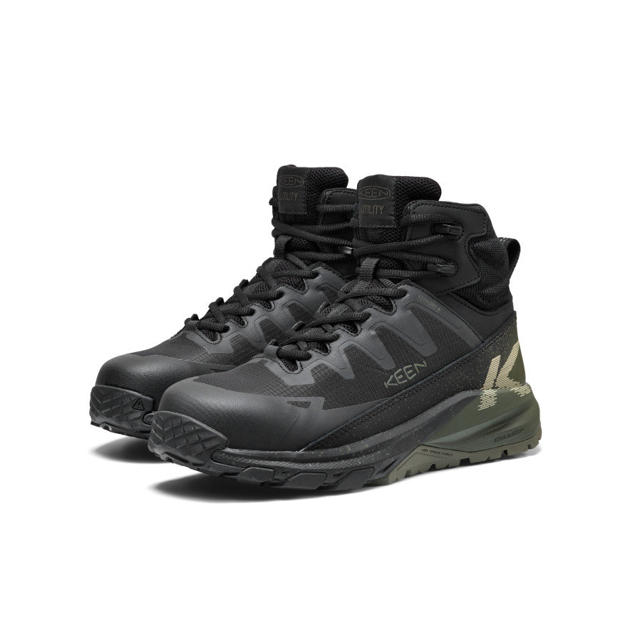 Keen Men's Targhee Blur Waterproof Work Boot (Carbon Toe)