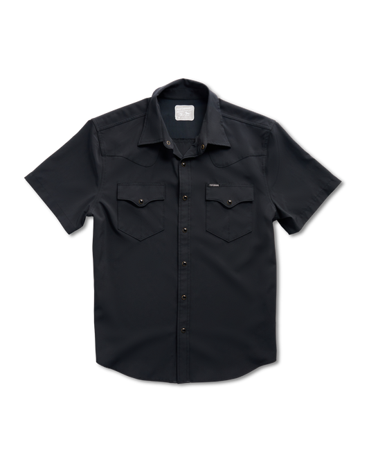 Tecovas Performance Western Snap Solid Black