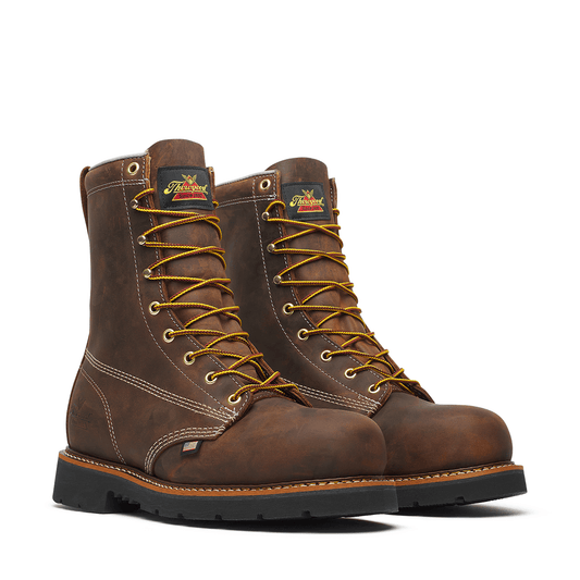 Thorogood American Heritage – 8″ Crazy Horse Steel Toe Black MAXWear 90