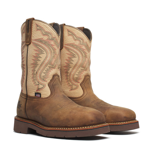 Thorogood Western Work WP 11″ Crazy Horse/Rawhide Nano Sq Toe 804-4307