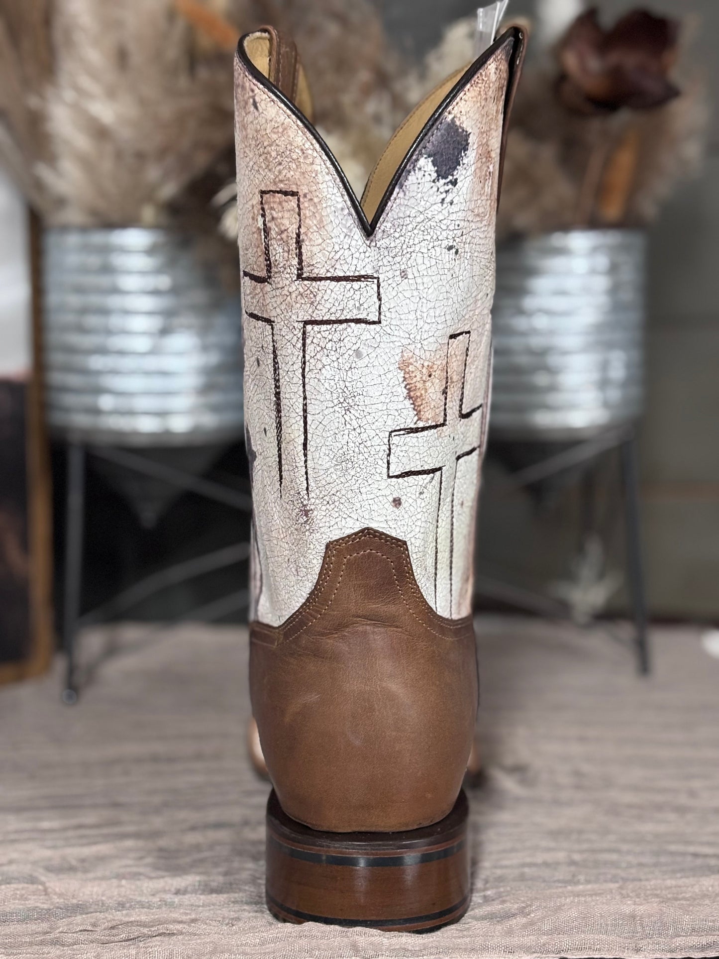 Tin Haul Church Cross Men's Boots
