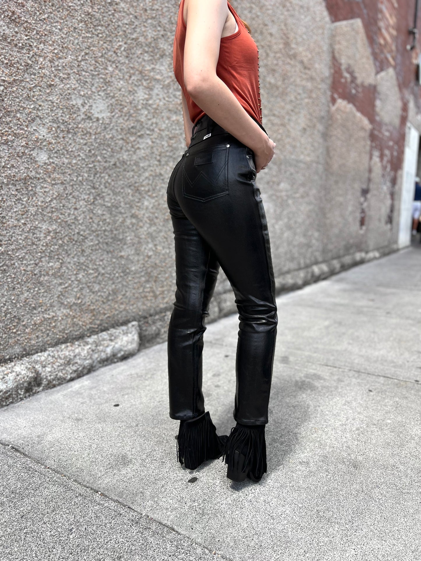 Wrangler Women Kim Kardashian Black Leather