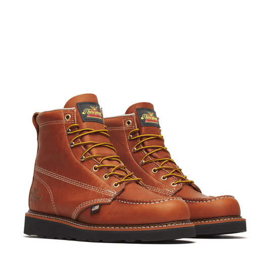 Thorogood American Heritage 6″ Tobacco Moc Toe BLK Wedge 814-4188