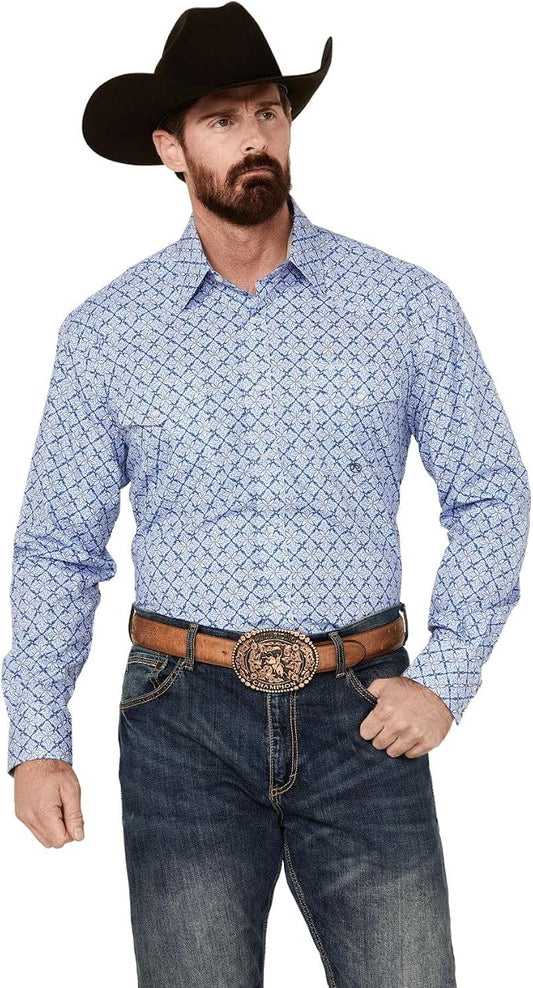 Final Sale ✨Roper 1932 Blue Skies Tie Print Long Sleeve Shirt