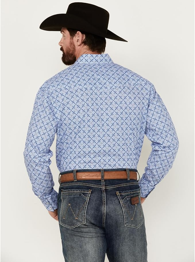 Final Sale ✨Roper 1932 Blue Skies Tie Print Long Sleeve Shirt