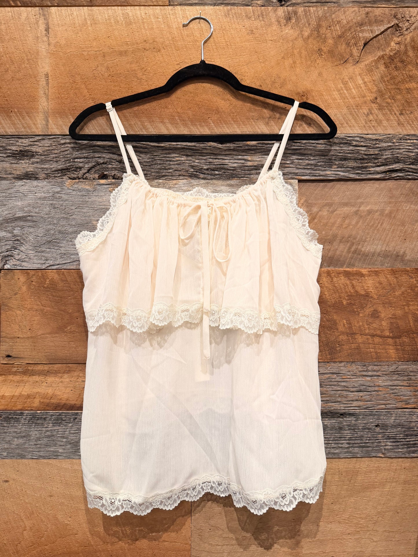 Lace tiered top