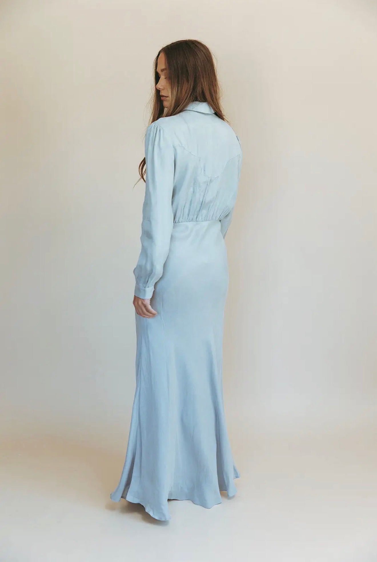 Dahlia Dress - Hazy Blue