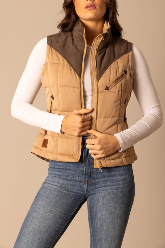 Kimes Lenora Coffee Tan Vest