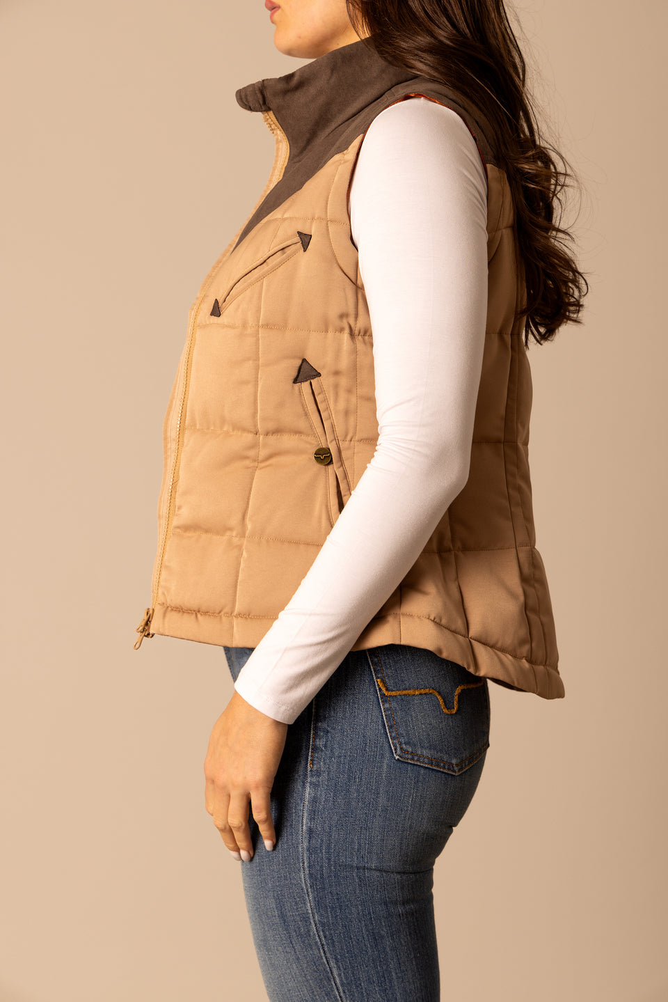 Kimes Lenora Coffee Tan Vest
