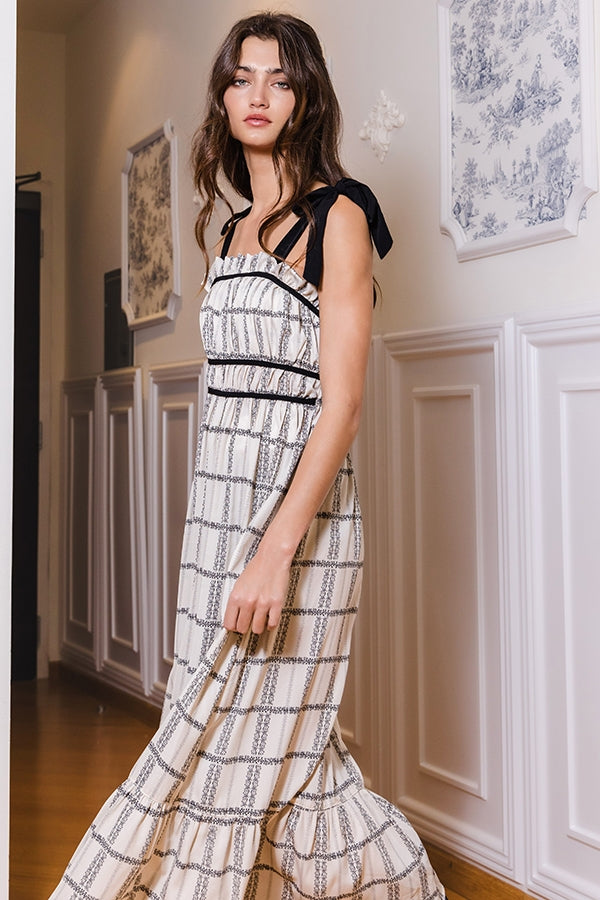 Pretty In Plaid Midi Dress