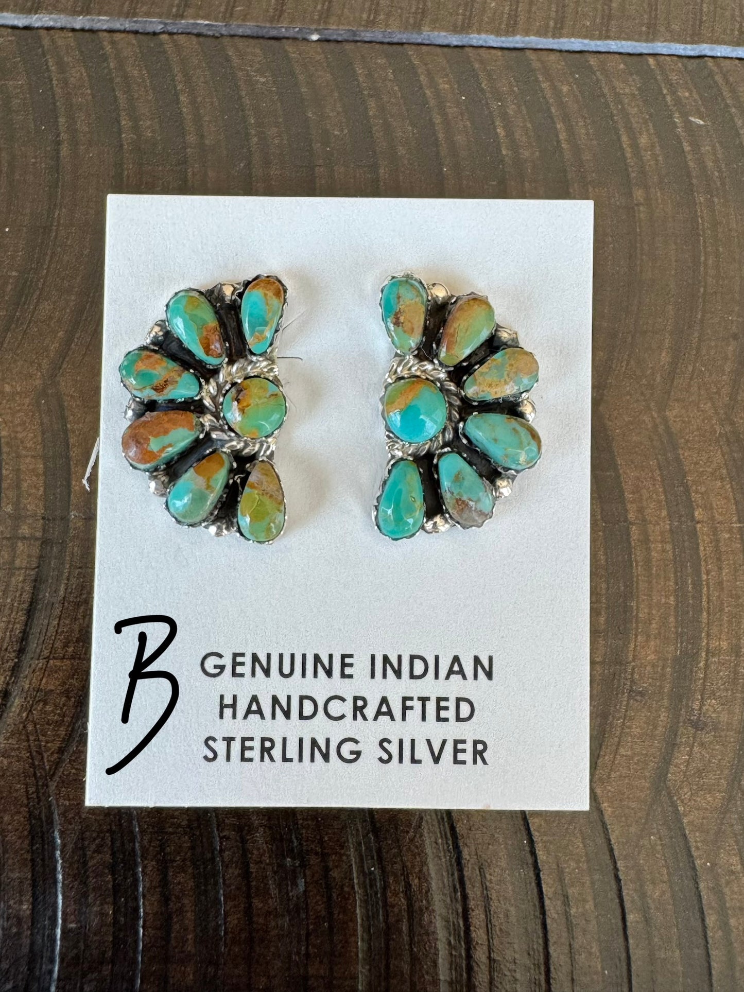 Authentic Julie Turquoise Cluster Earrings