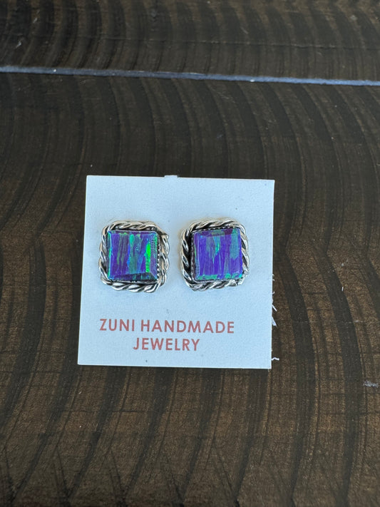 Authentic Landrie Purple Opal Earrings