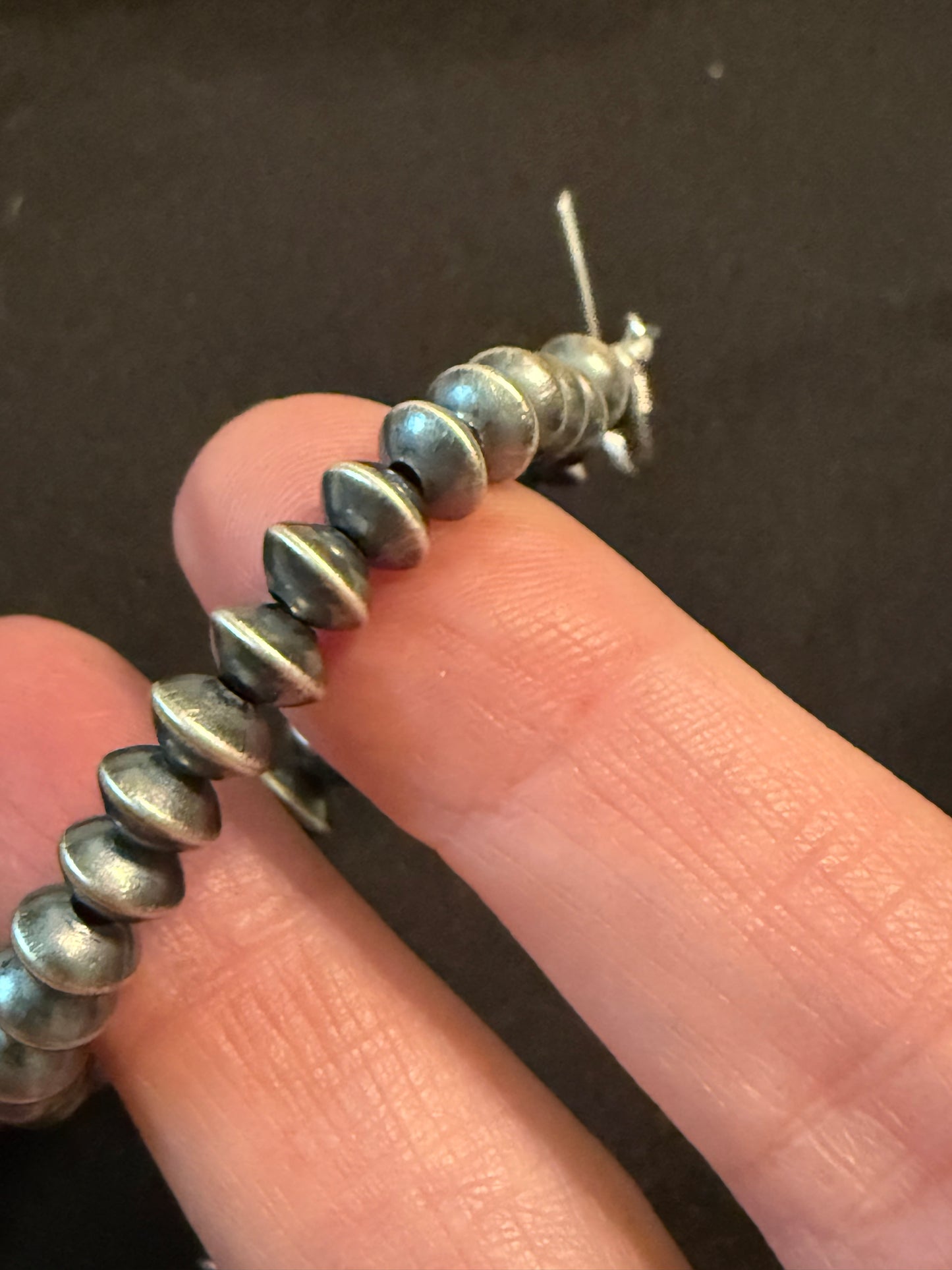 Authentic Navajo Saucer Pearl Earrings
