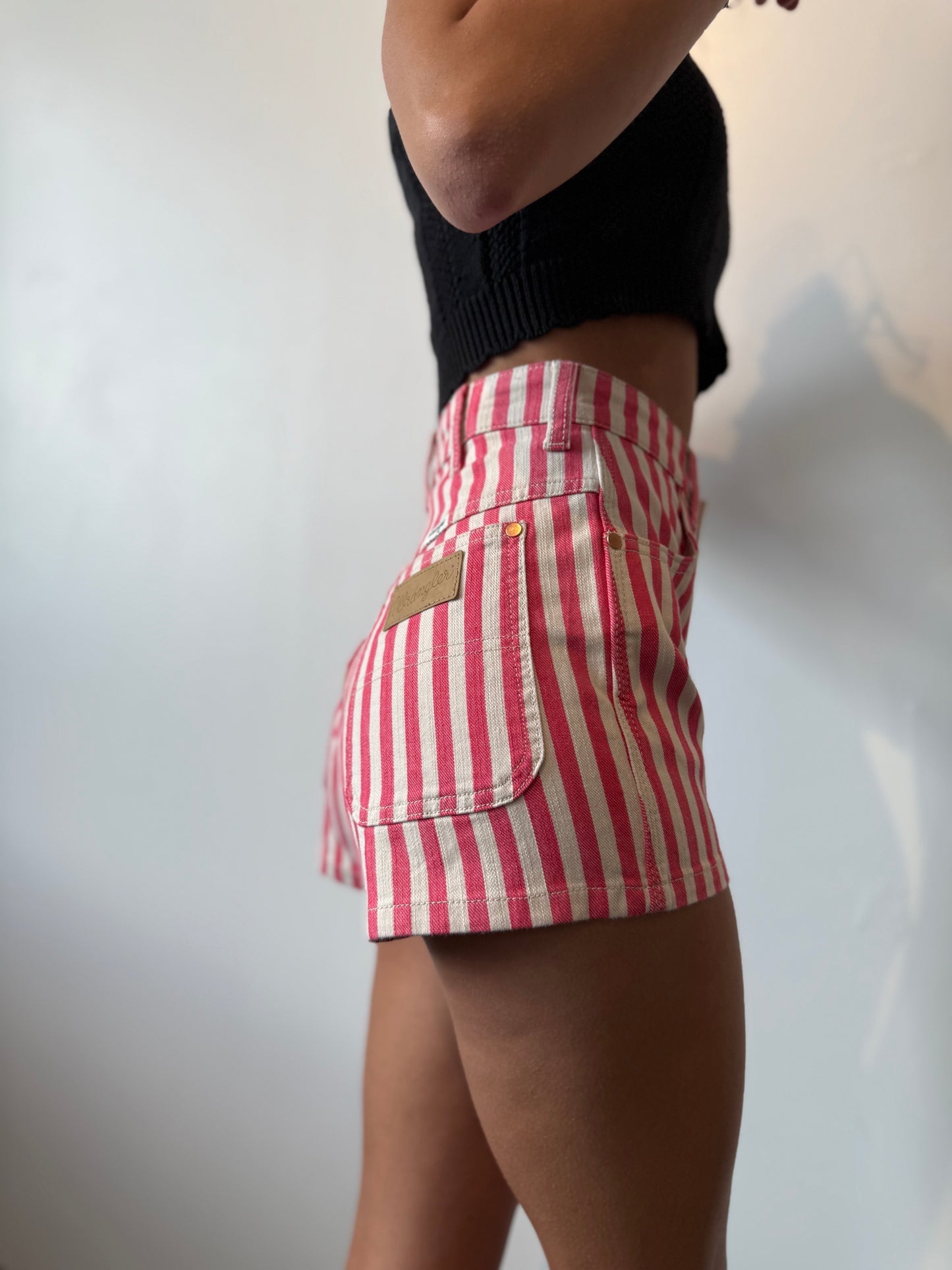 Wrangler Vintage Dolly Striped Shorts
