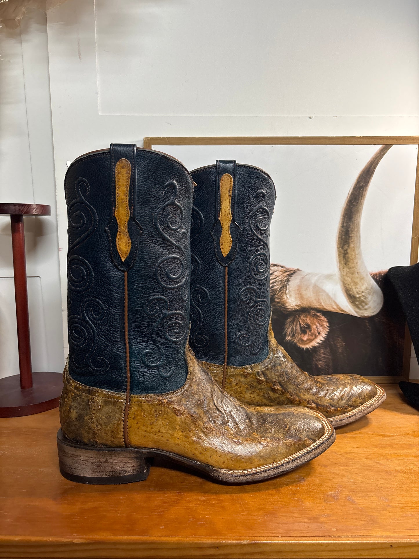 Black Jack Sturgeon Fish Brown Boots