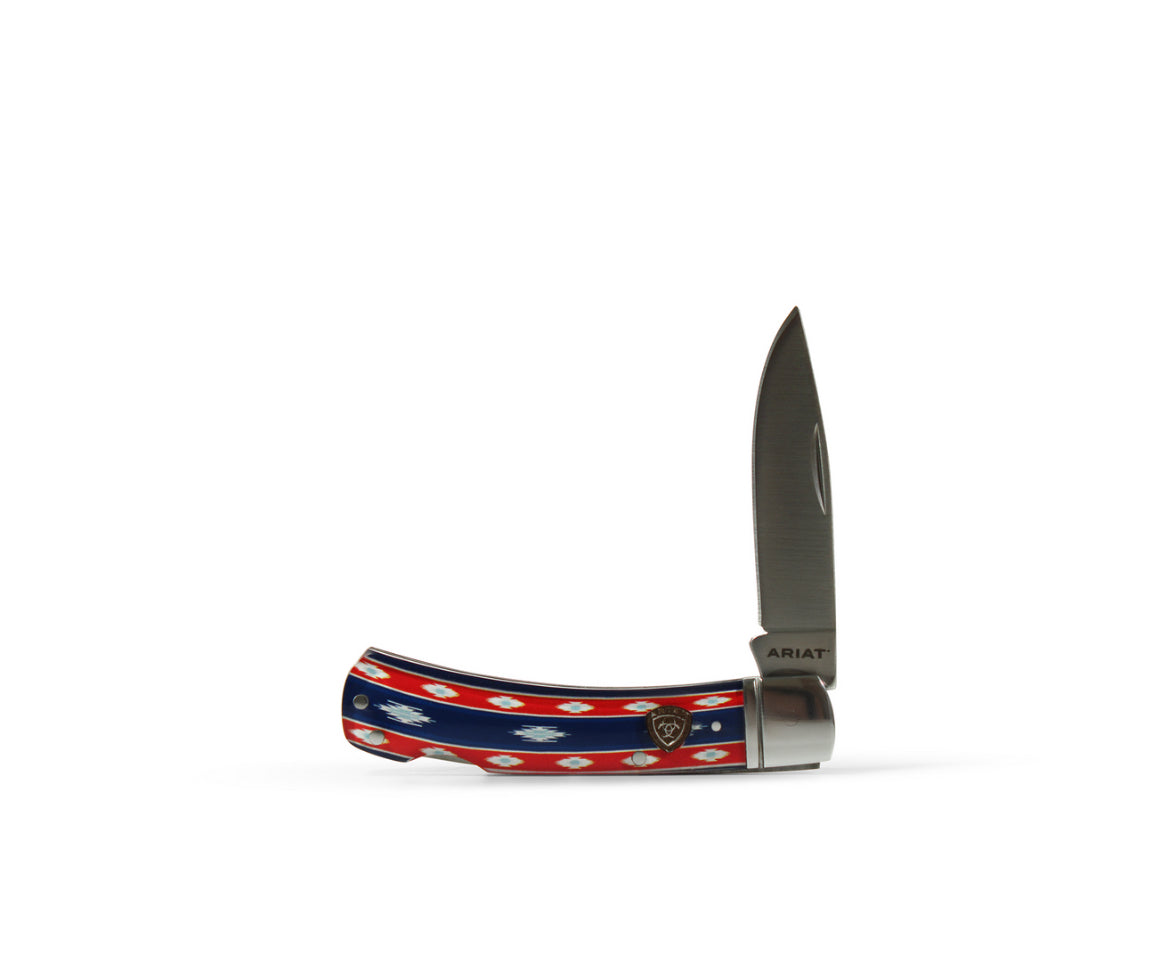 Red and Blue Southwest Knife