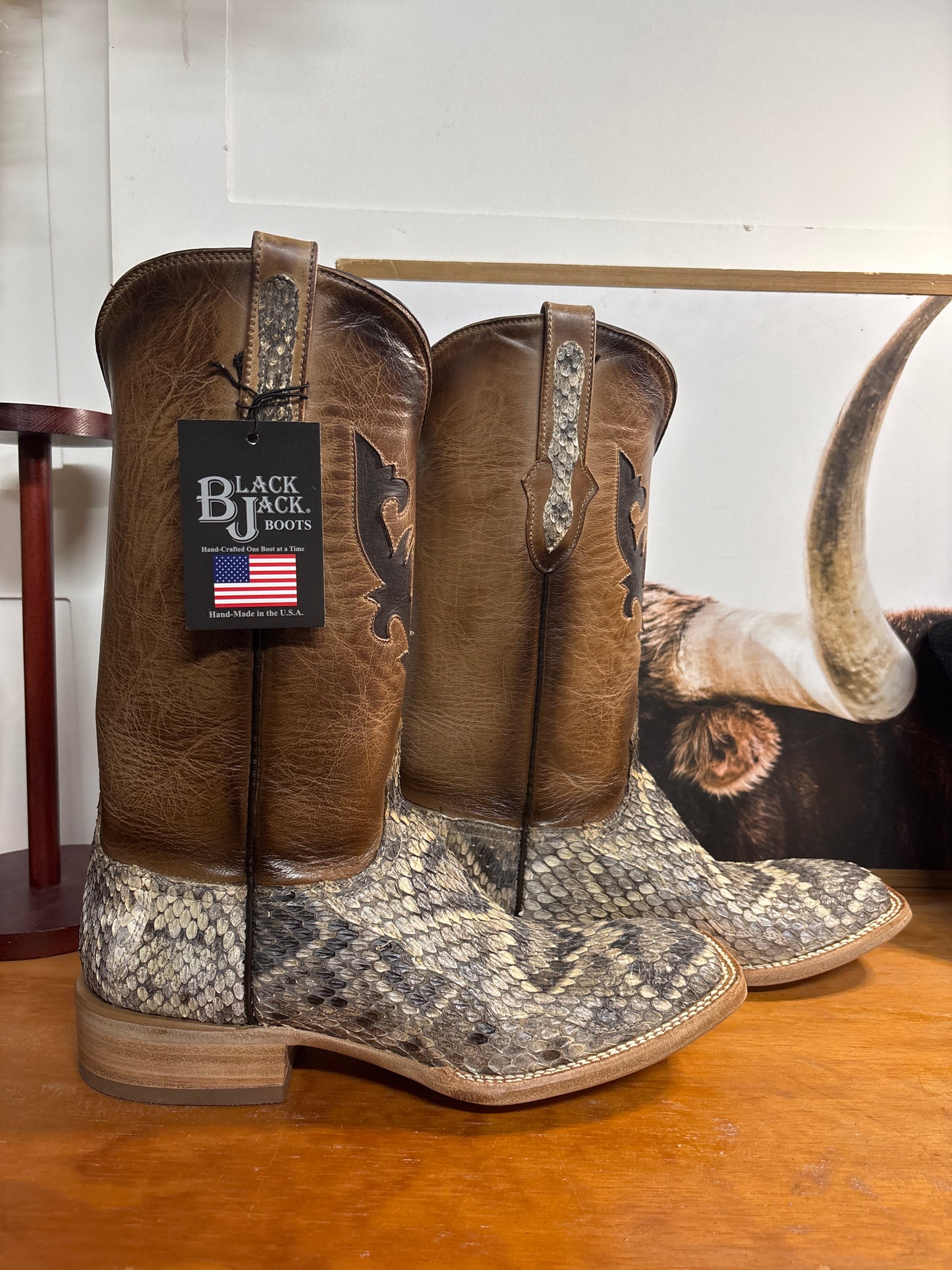 Black Jack Diamondback Rattle Snake Boots