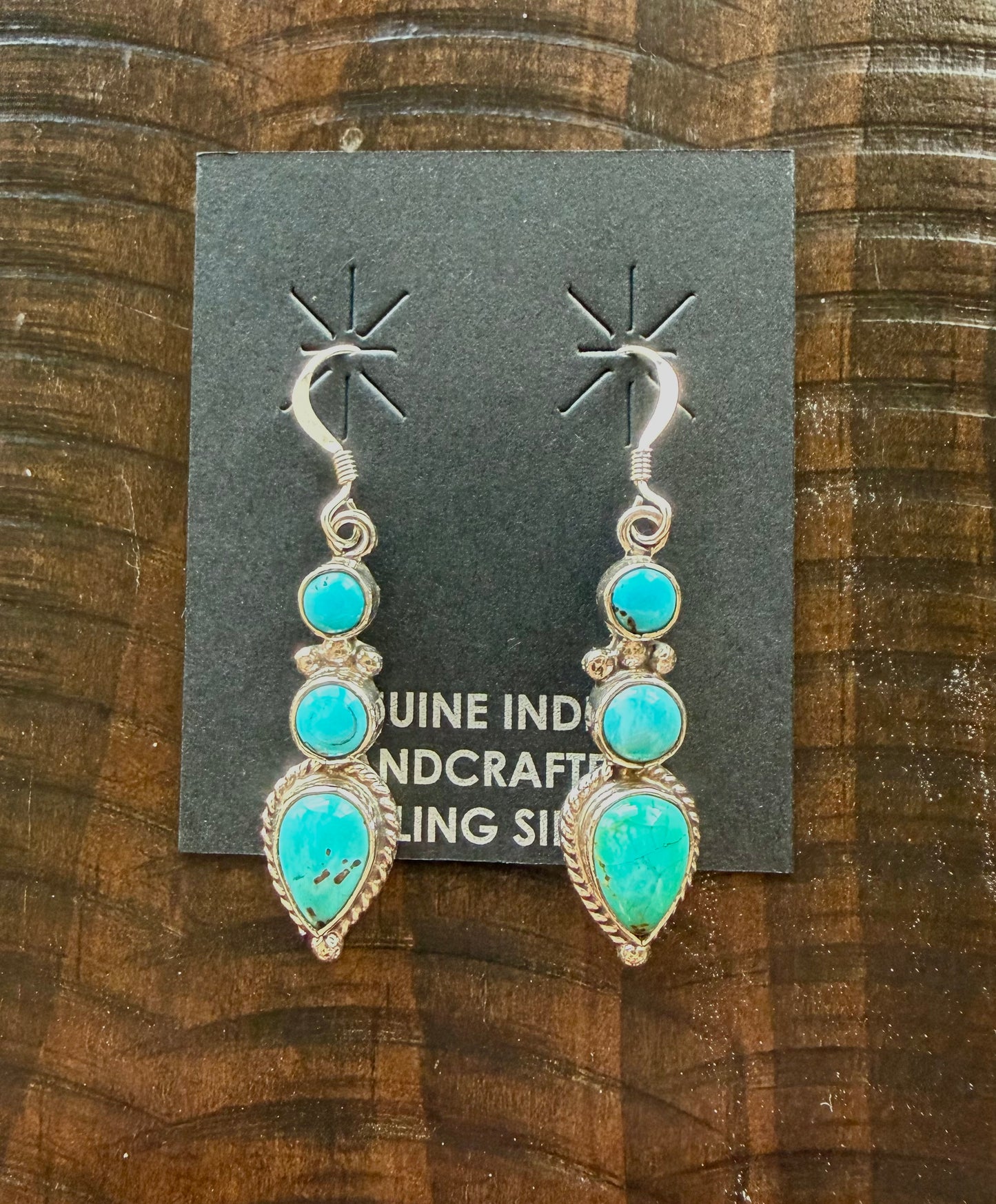 Authentic Teardrop Pendant Earrings