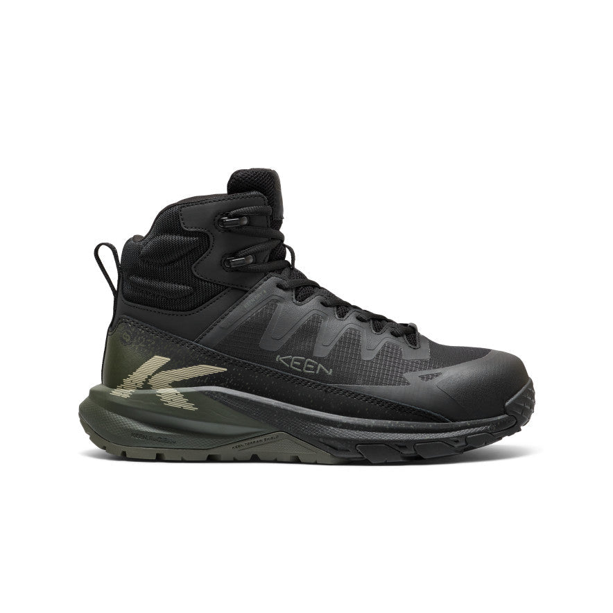 Keen Men's Targhee Blur Waterproof Work Boot (Carbon Toe)