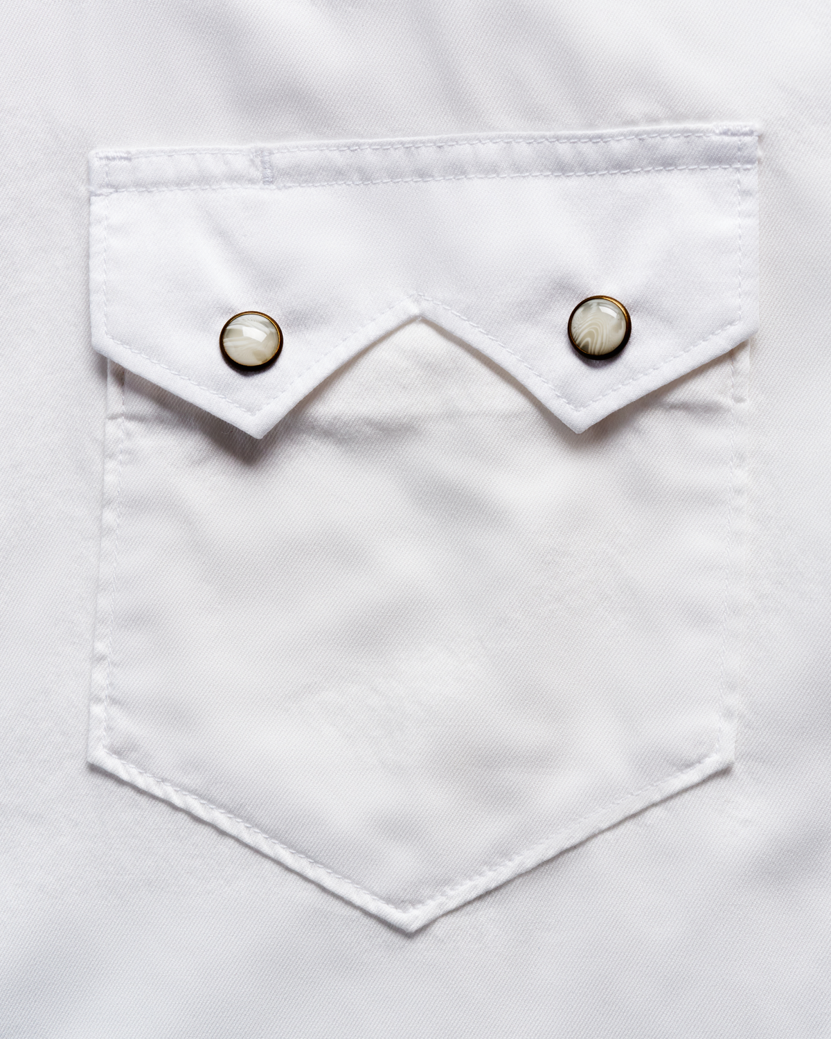 Tecovas Vintage Weight Snap Solid White