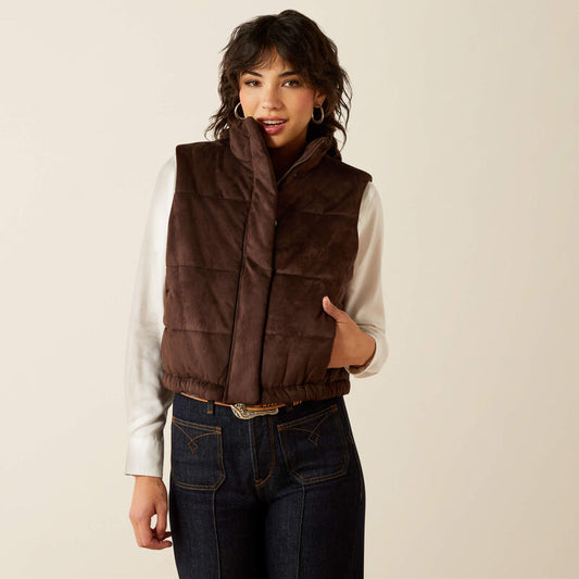 Ariat Women’s Swirls Faux Leather Vest