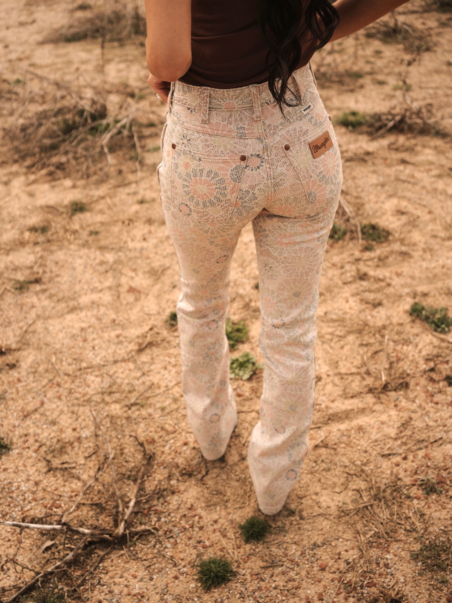 Wrangler Dusty Spring Flower Garden Bootcut