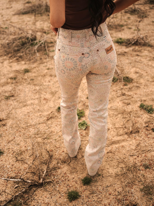 Wrangler Dusty Spring Flower Garden Bootcut