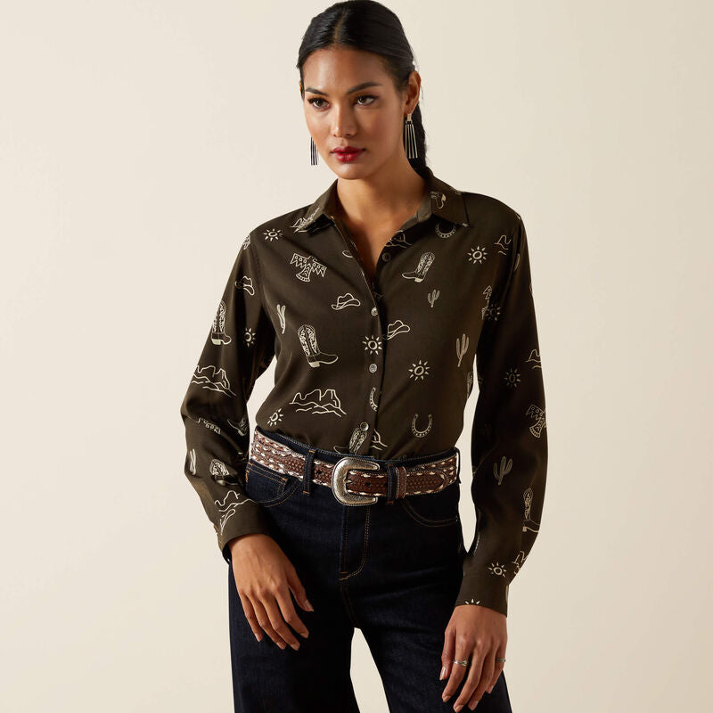 ARIAT Women’s Layla Green Button Down