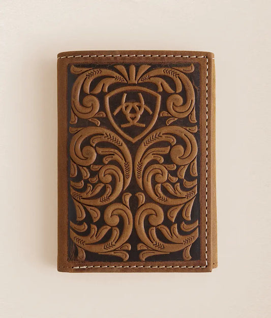 Tooled Leather Wallet