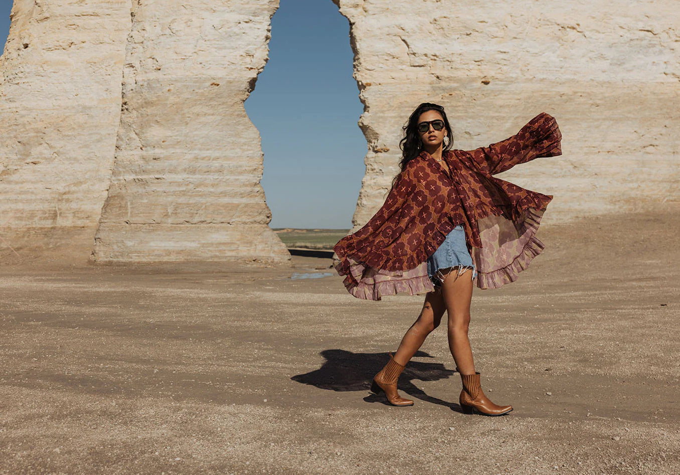 TAOS TOP - MAGENTA GEO