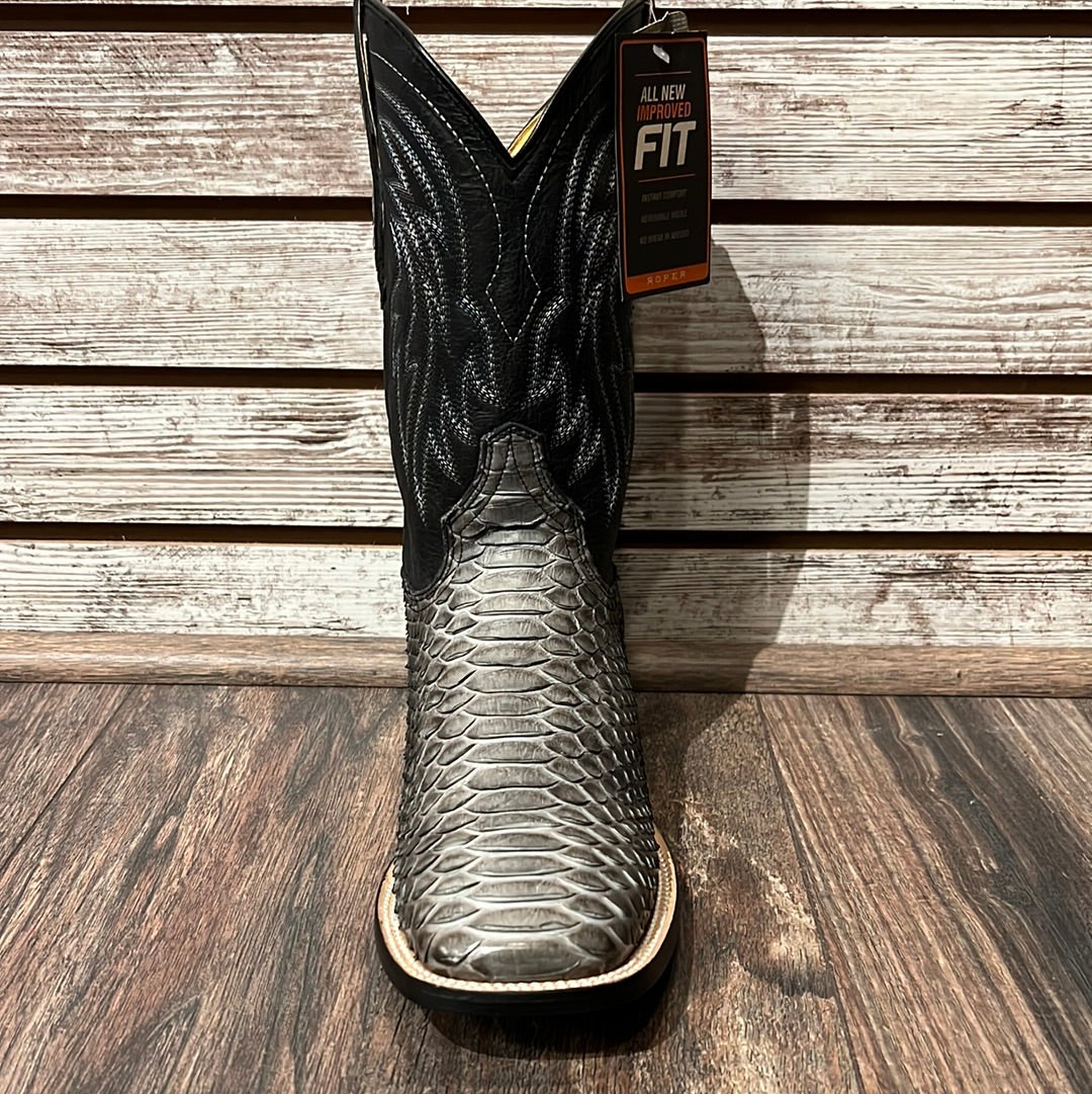 Nobuck Gray Backcut Python Vamp Men’s – Wiseman’s Western