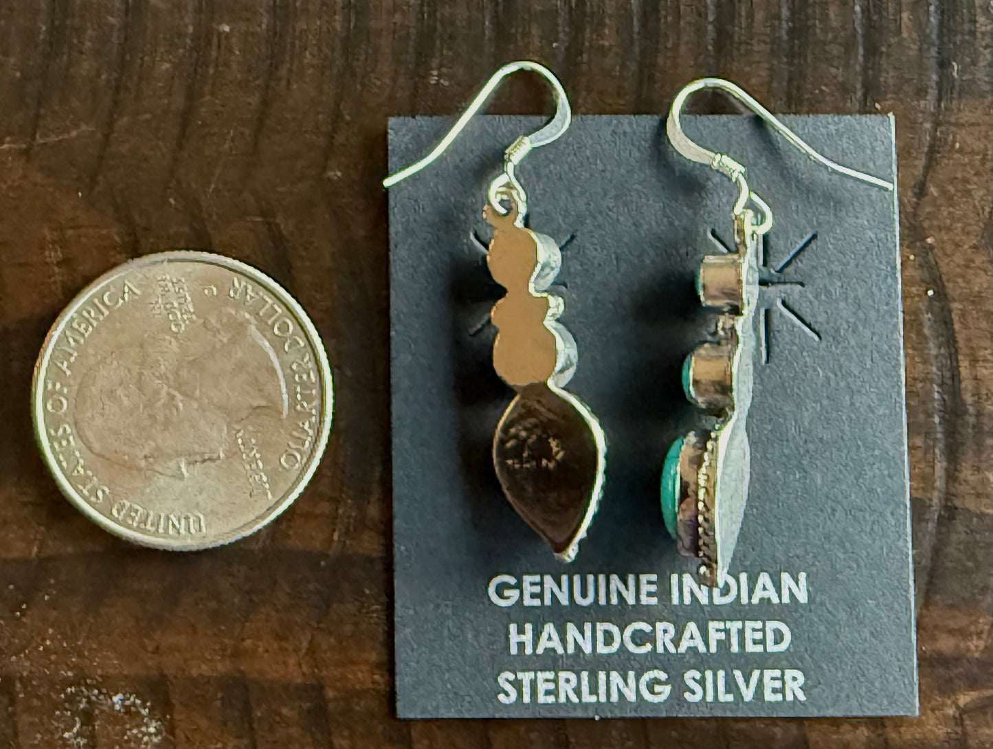 Authentic Teardrop Pendant Earrings