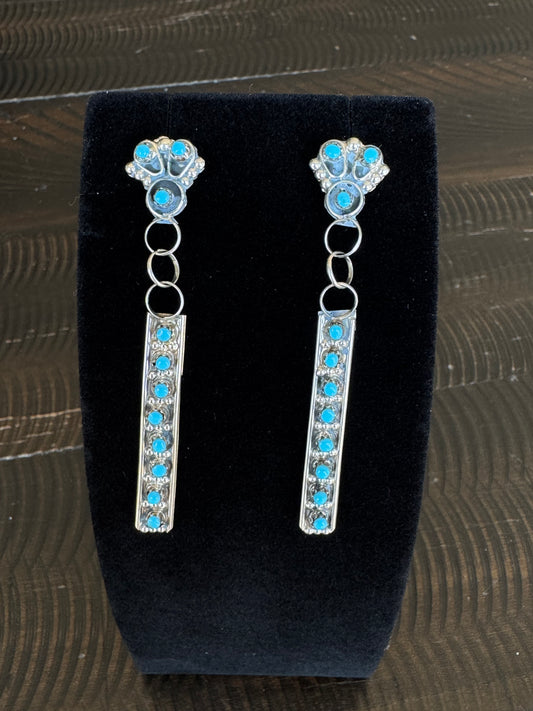 Authentic Hannah Turquoise Bar Earrings