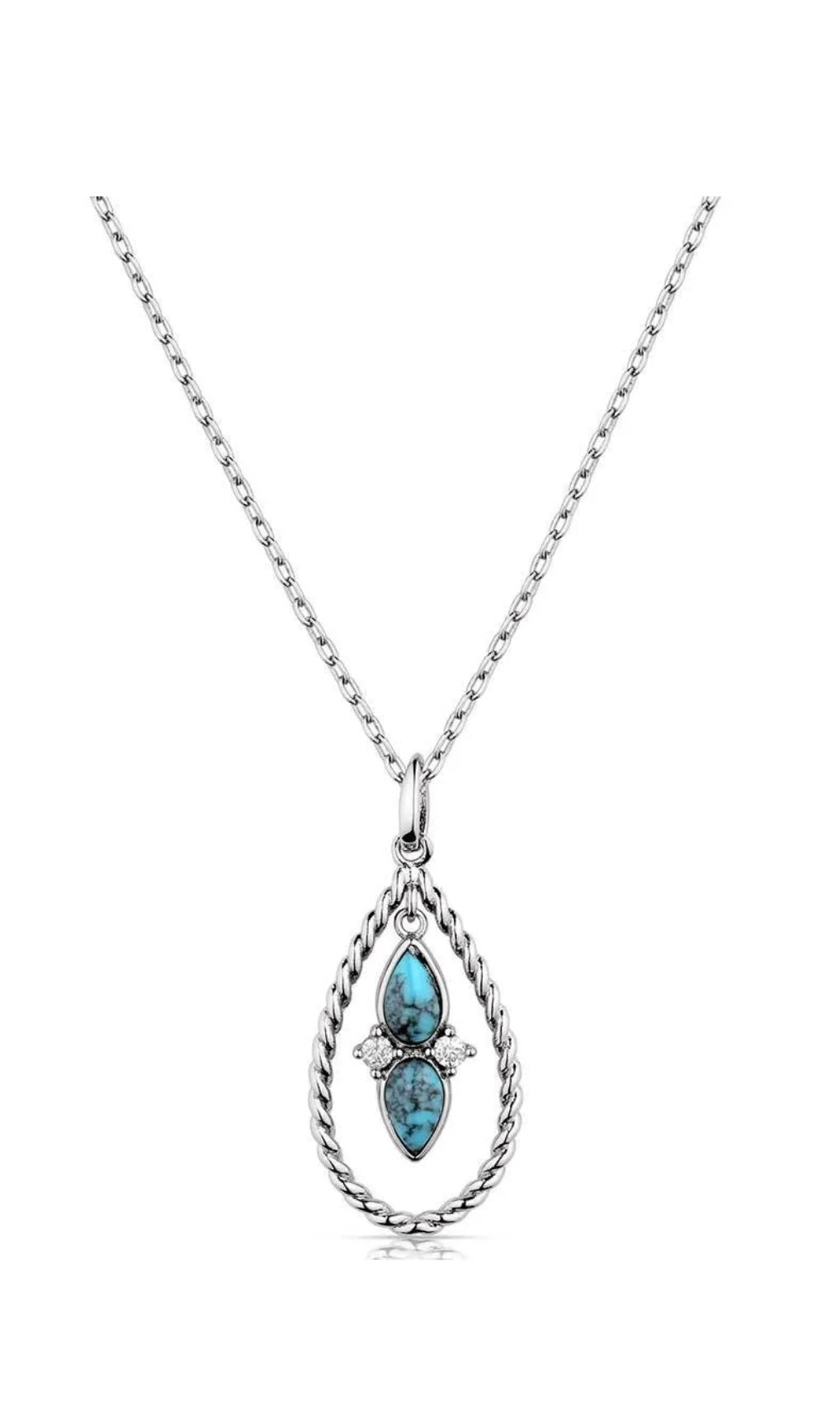 Montana Silver Moonlit Ocean Necklace