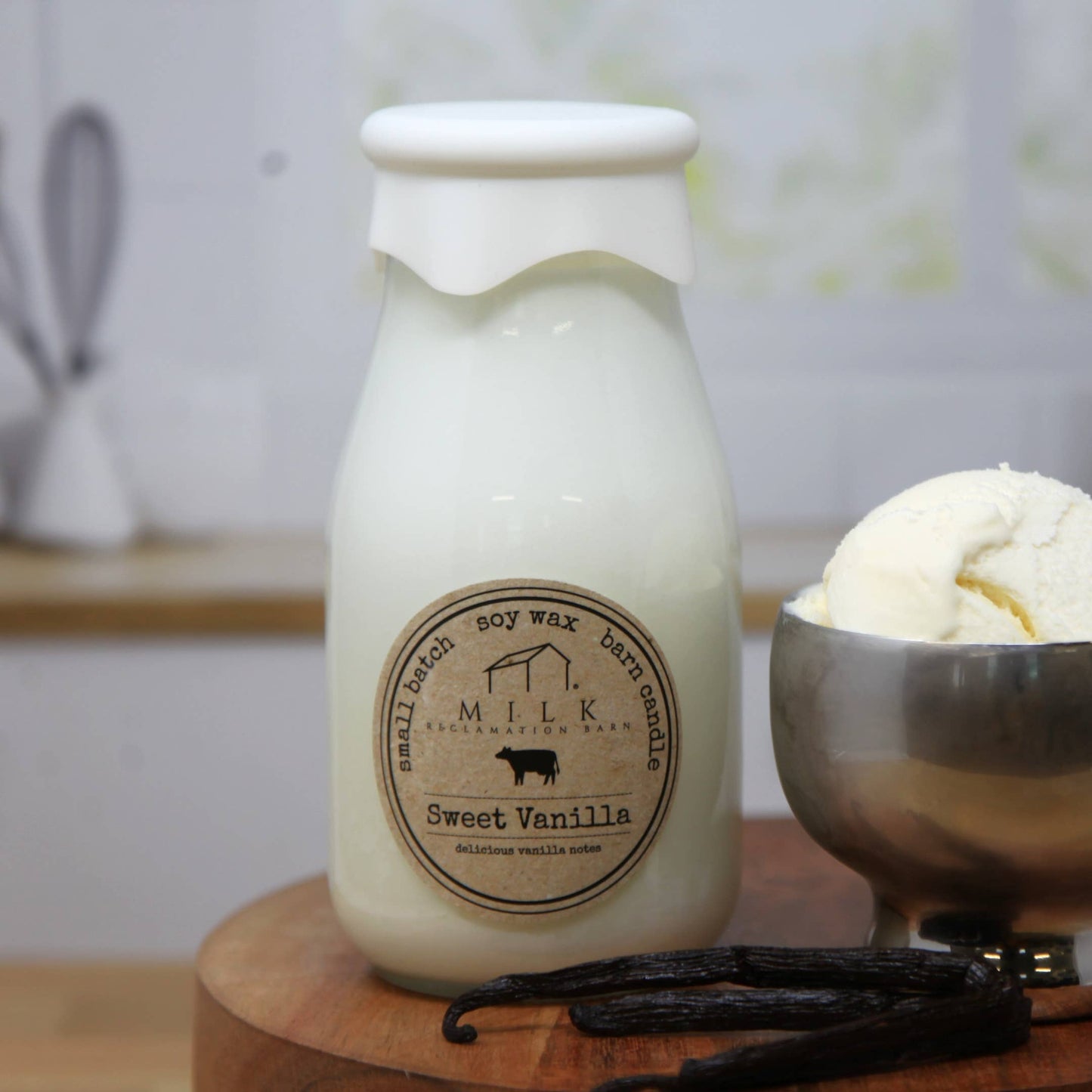 Milk Bottle Candle