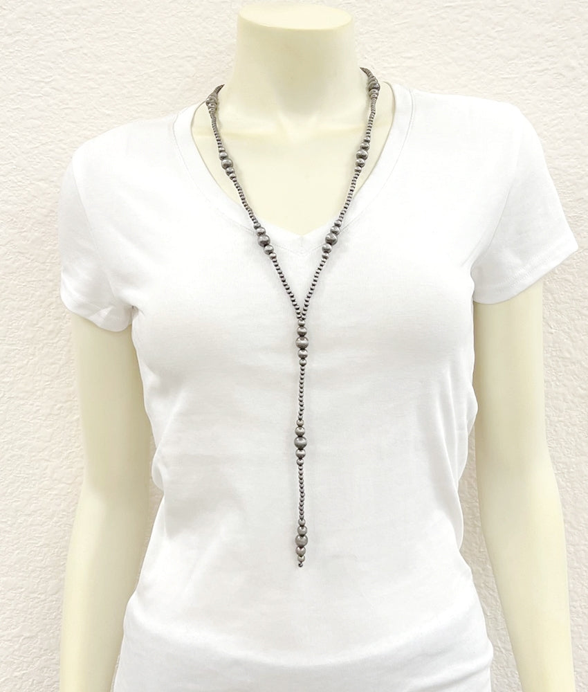 Tassel Bead Necklace 31"