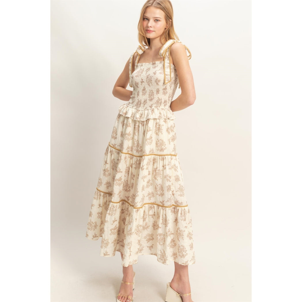 Floral Sunday Sundress Sand
