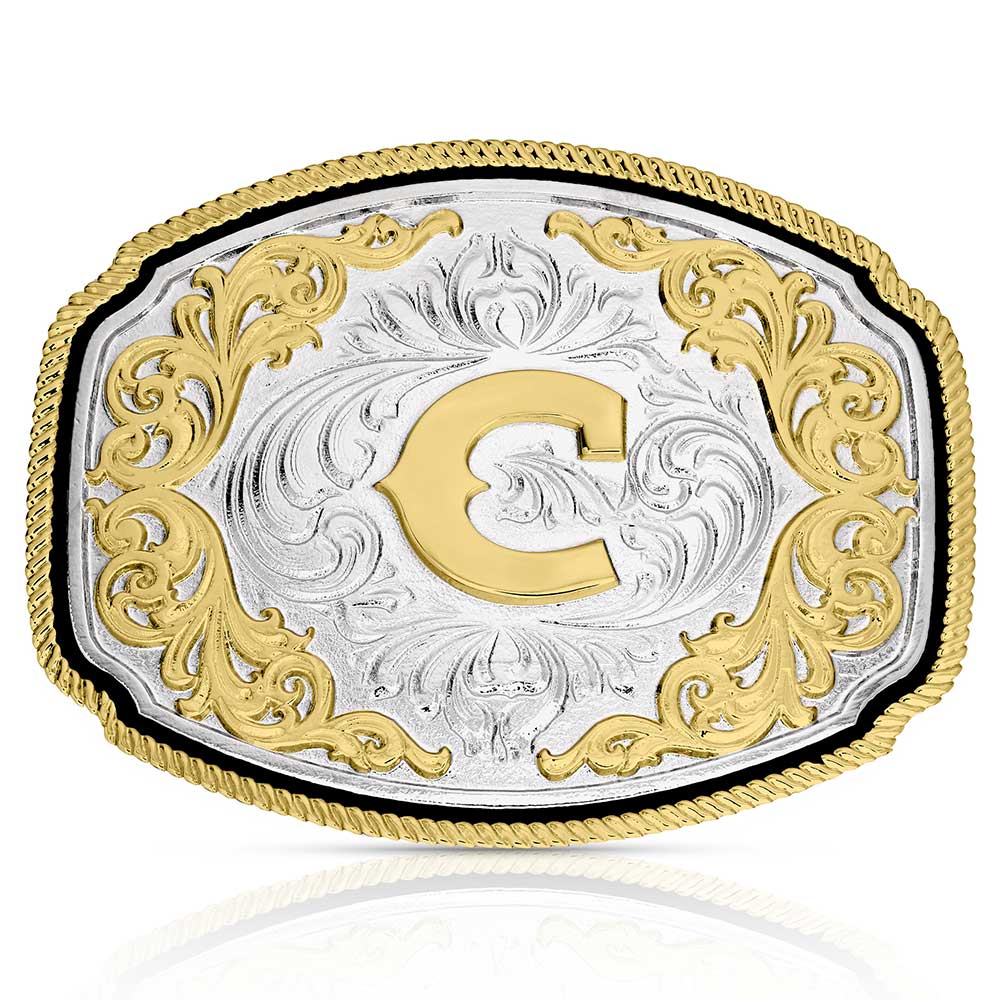 Western Initial Buckle -ALL Letters