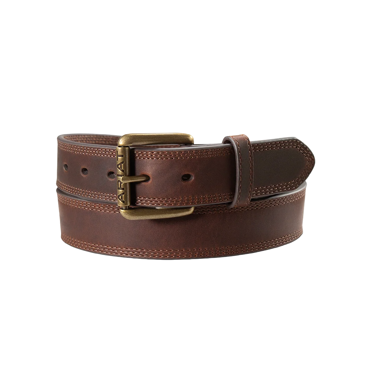 Ariat Men's Triple Stitched Brown Work Belt